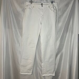 Gap Womens White Jeans 1969 33 Long Classic Straight‎